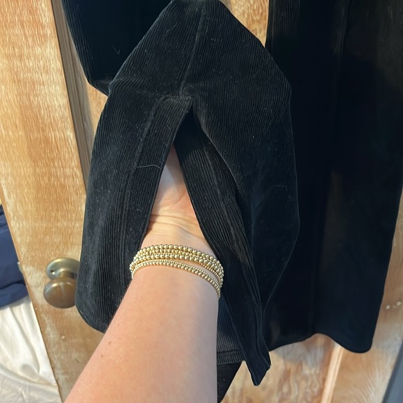 Alo Winter Break High Waist Flare Microcorduroy Pants, Black - S - Picture 6 of 8